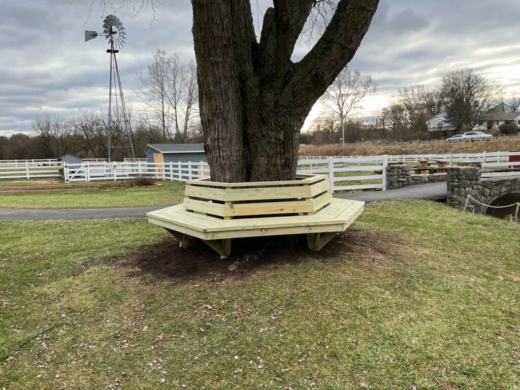 Custom Park Bench Installation In Strasburg, Pa 4 Custom Park Bench Installation In Strasburg, Pa