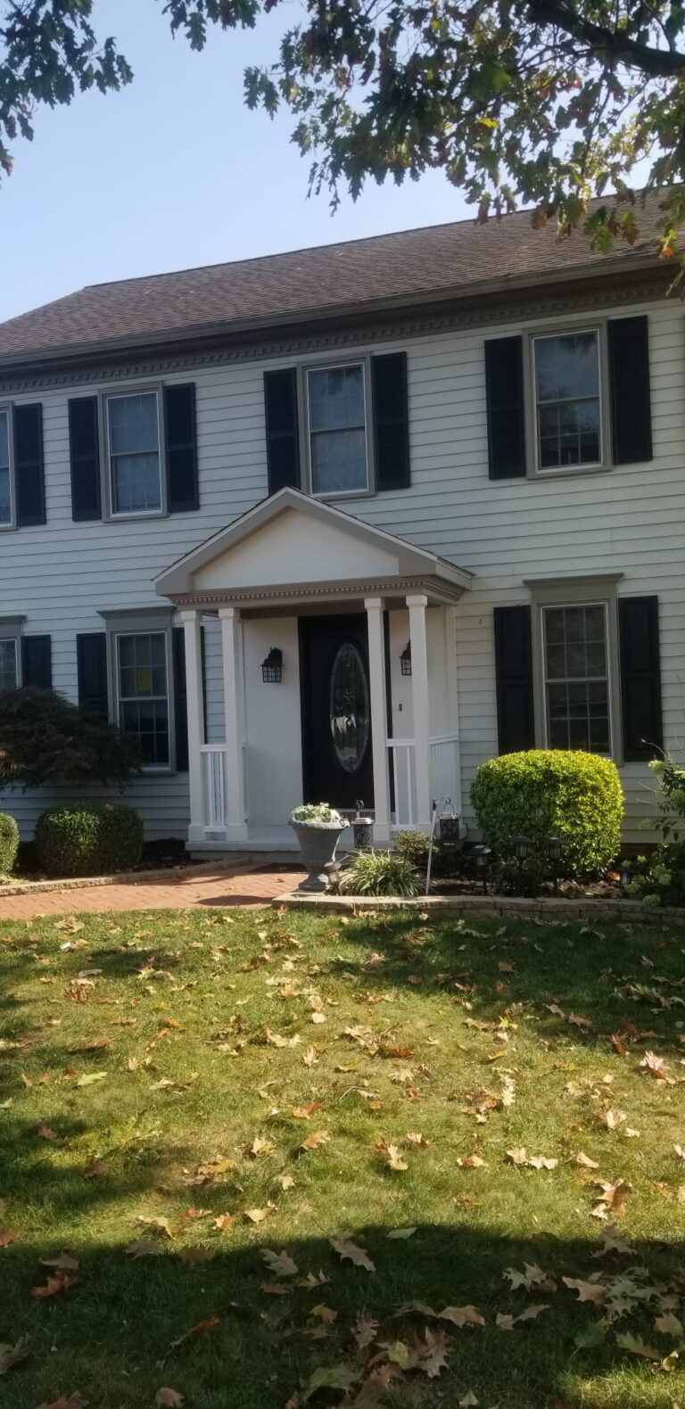 Custom Covered Front Porch Entrance