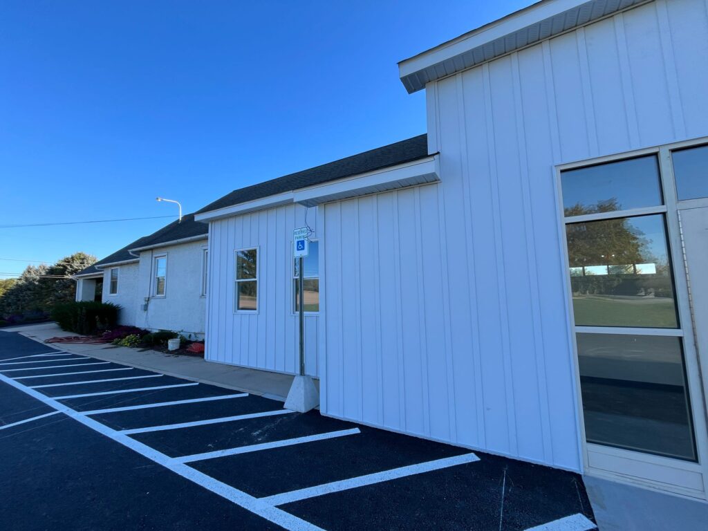 Residential Siding In Millersville, Pa 6 Accessible Parking And Window Trim Detail