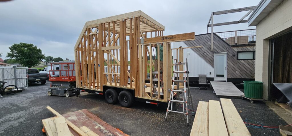 Roof Truss Framing Close Up