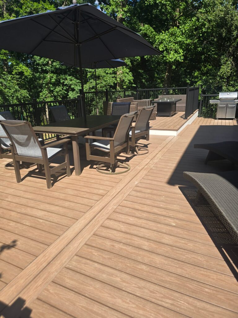 Multi-Level Deck &Amp; Deck In Lebanon, Pa 6 Composite Deck Outdoor Dining Area