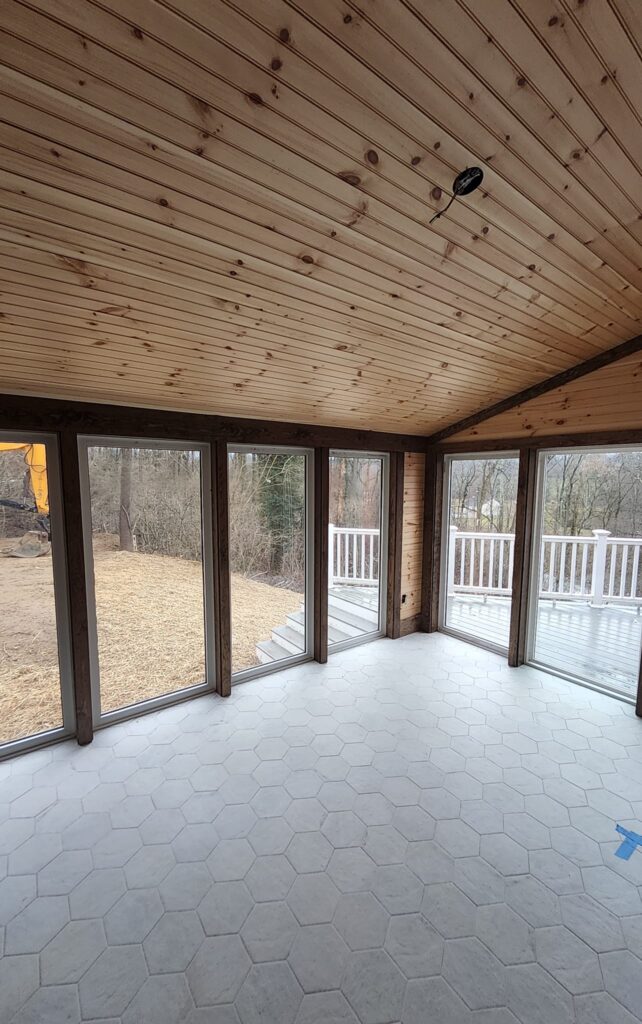 Sunroom &Amp; Home Addition In Lancaster, Pa 6 Vaulted Wood Ceiling In Sunroom Addition In Lancaster, Pa